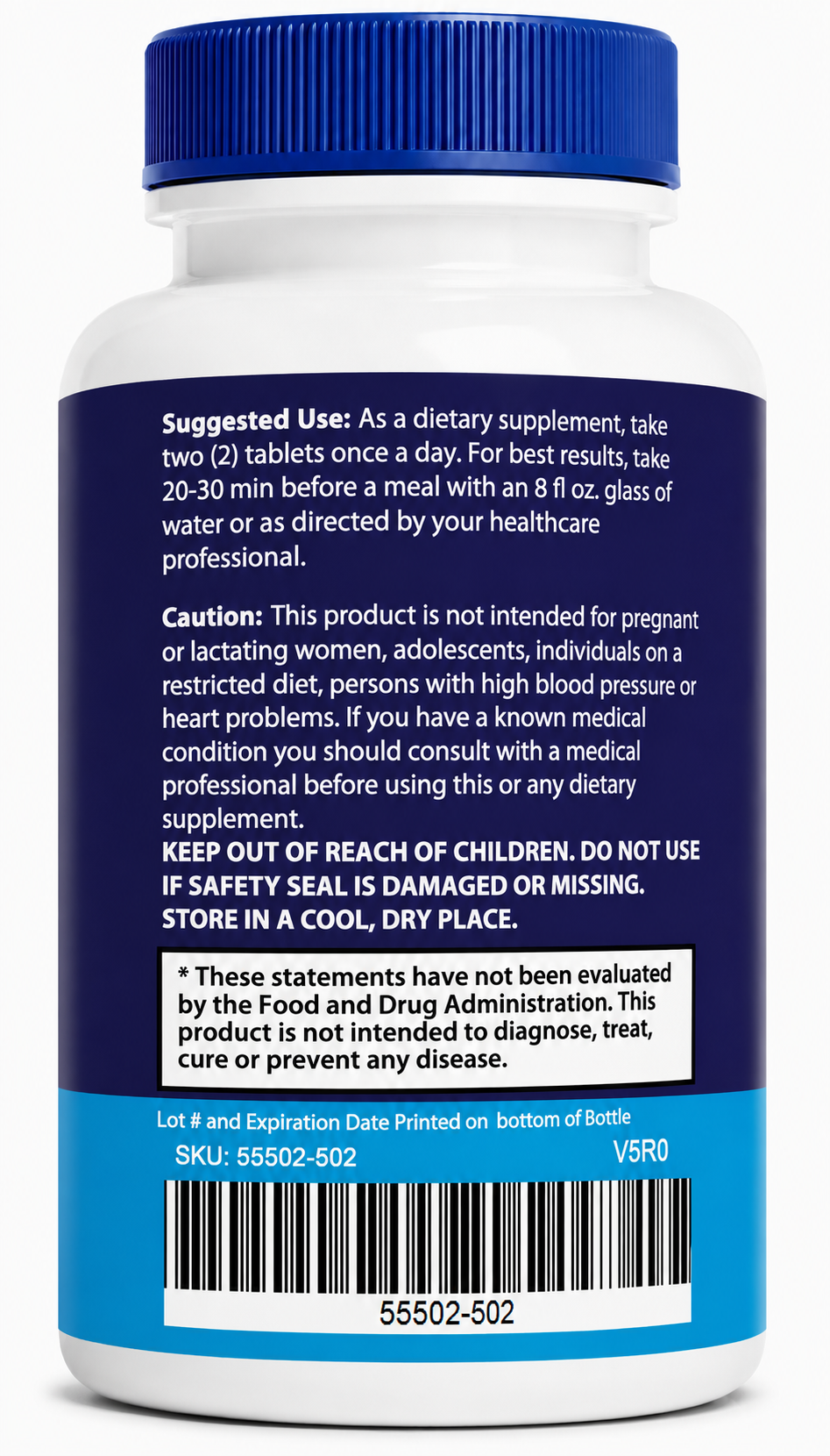 VitalHealth Male Enhancement Tablets – Men's Vitality & Libido Support Supplement, Performance Formula with Herbal Blend - 5 Bottle