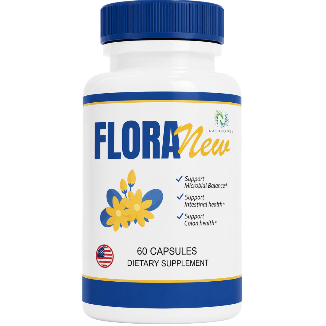 FloraNew – Advanced Gut Health & Digestive Wellness Formula, Supports Microbial Balance & Intestinal Health, Daily Colon Wellness Supplement