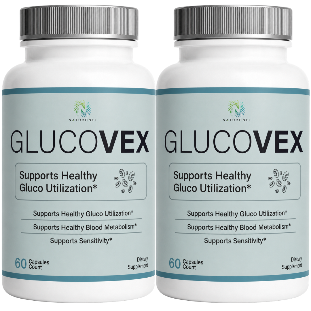GLUCOVEX – Advanced Multi-Ingredient Formula with Chromium, Alpha Lipoic Acid, Gymnema, Bitter Melon, Cinnamon, Banaba & White Mulberry, Daily Dietary Supplement - 2 Bottle