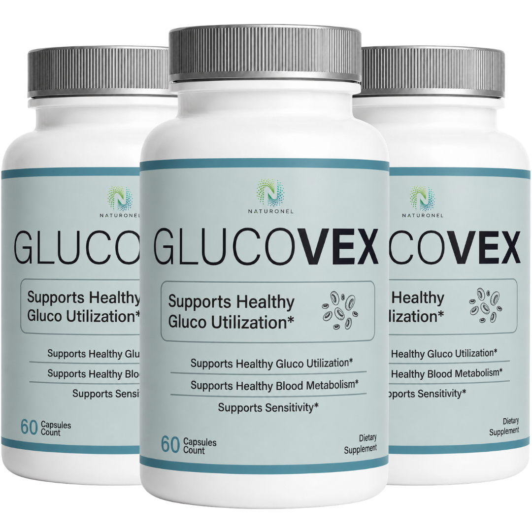 GLUCOVEX – Advanced Multi-Ingredient Formula with Chromium, Alpha Lipoic Acid, Gymnema, Bitter Melon, Cinnamon, Banaba & White Mulberry, Daily Dietary Supplement - 3 Bottle