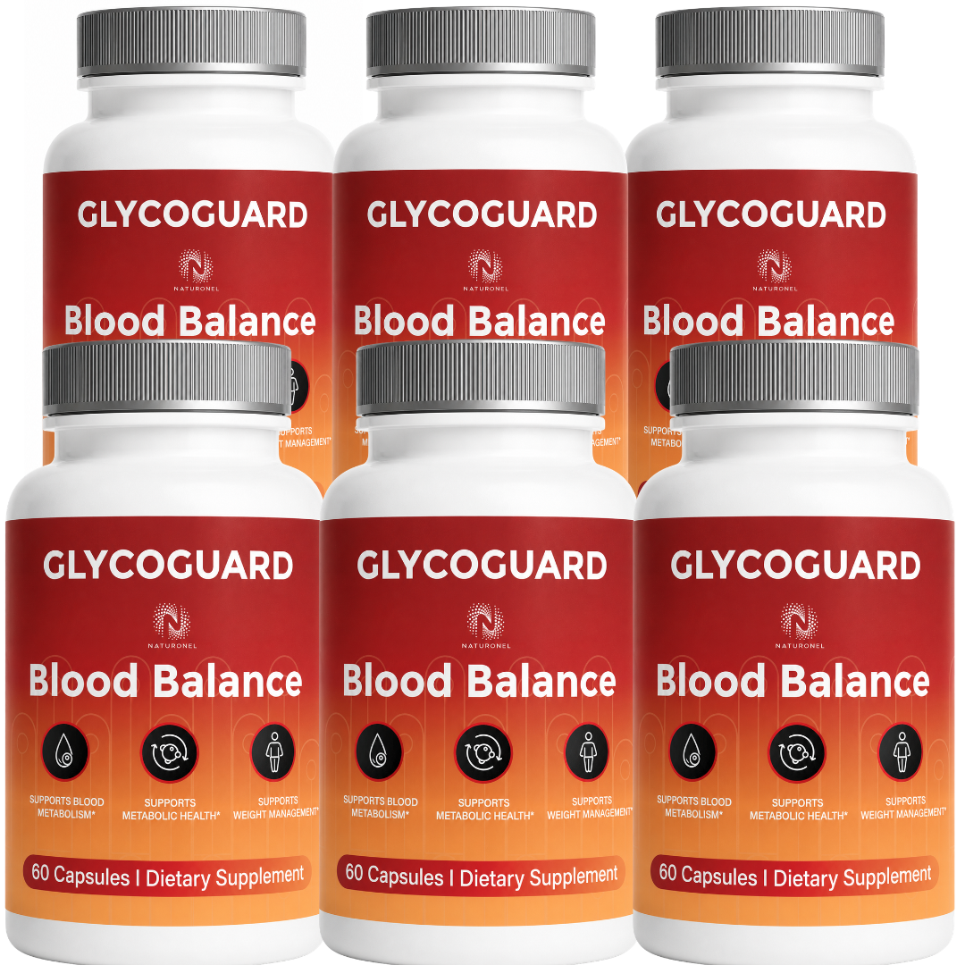GlycoGuard – Advanced Multi-Ingredient Formula with Vitamins, Minerals & Botanical Extracts, Chromium, Banaba, Cinnamon, Alpha Lipoic Acid & Gymnema - 6 Bottle