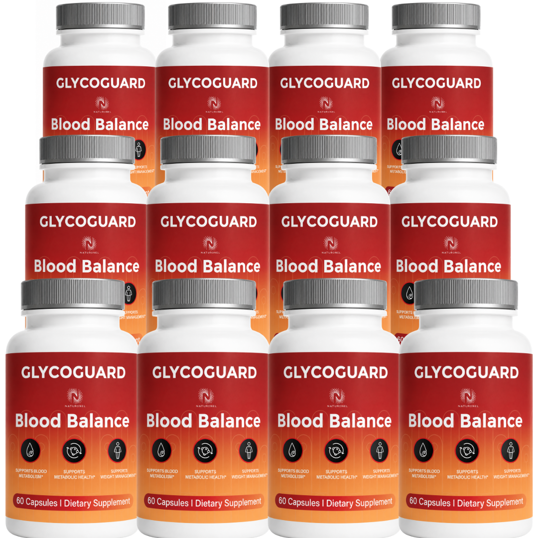 GlycoGuard – Advanced Multi-Ingredient Formula with Vitamins, Minerals & Botanical Extracts, Chromium, Banaba, Cinnamon, Alpha Lipoic Acid & Gymnema - 12 Bottle