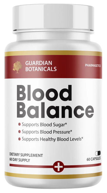 Guardian Botanicals Blood Balance Supplement, Healthy Blood Formula 60 Capsules
