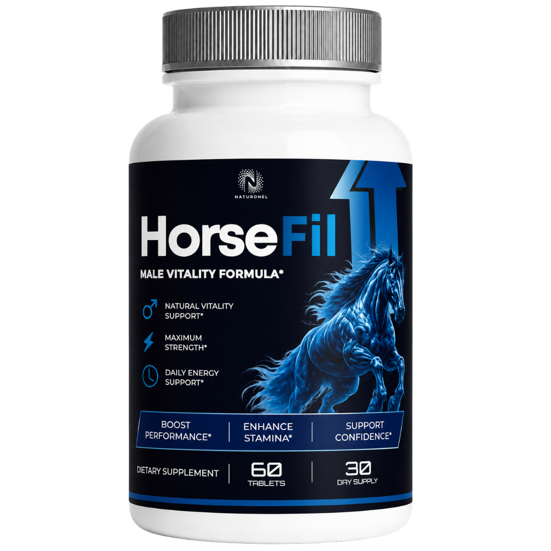 HorseFil Male Vitality Formula – Daily Men's Wellness Supplement with Longjack, Maca, L-Arginine, Tribulus, Ginseng & Zinc, Performance & Stamina Support