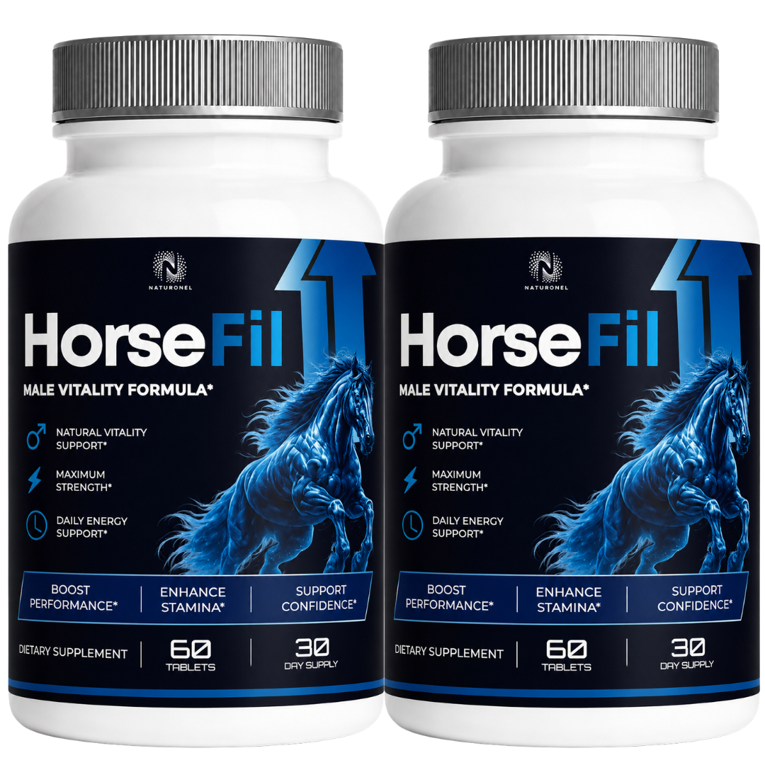 HorseFil Male Vitality Formula – Daily Men's Wellness Supplement with Longjack, Maca, L-Arginine, Tribulus, Ginseng & Zinc, Performance & Stamina Support
