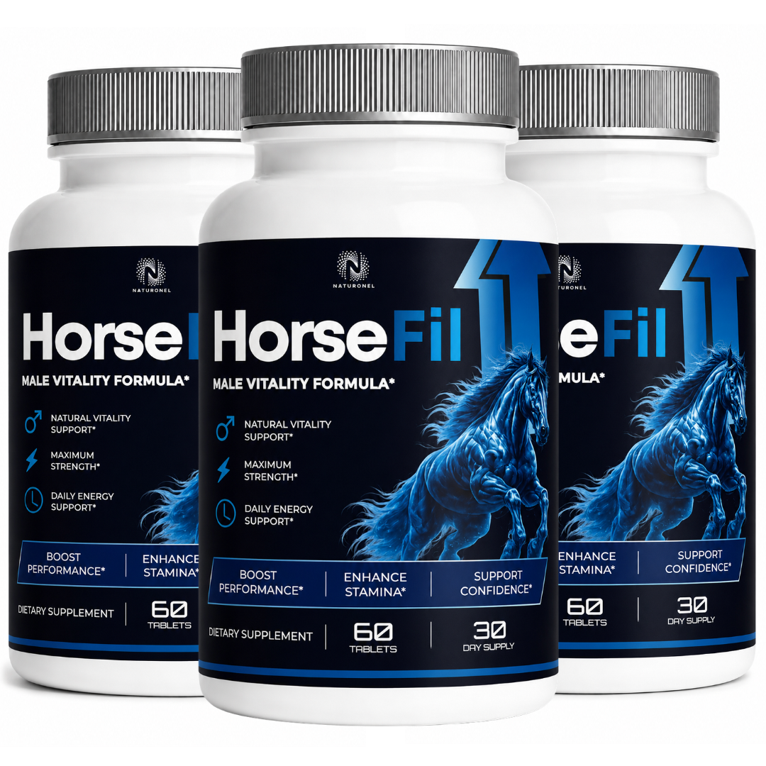 HorseFil Male Vitality Formula – Daily Men's Wellness Supplement with Longjack, Maca, L-Arginine, Tribulus, Ginseng & Zinc, Performance & Stamina Support