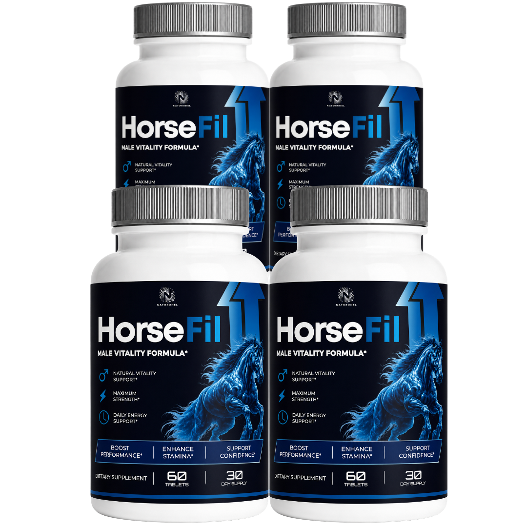 HorseFil Male Vitality Formula – Daily Men's Wellness Supplement with Longjack, Maca, L-Arginine, Tribulus, Ginseng & Zinc, Performance & Stamina Support