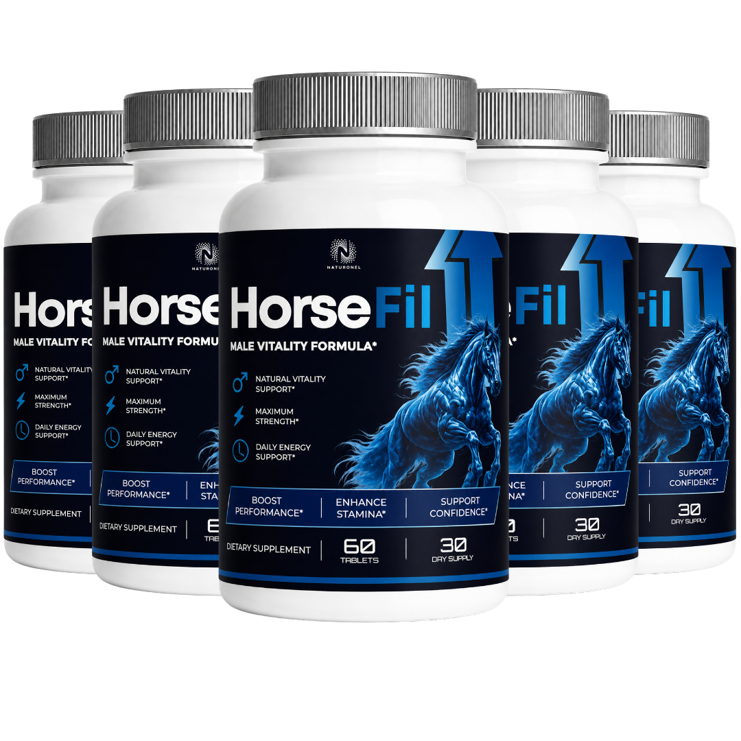 HorseFil Male Vitality Formula – Daily Men's Wellness Supplement with Longjack, Maca, L-Arginine, Tribulus, Ginseng & Zinc, Performance & Stamina Support