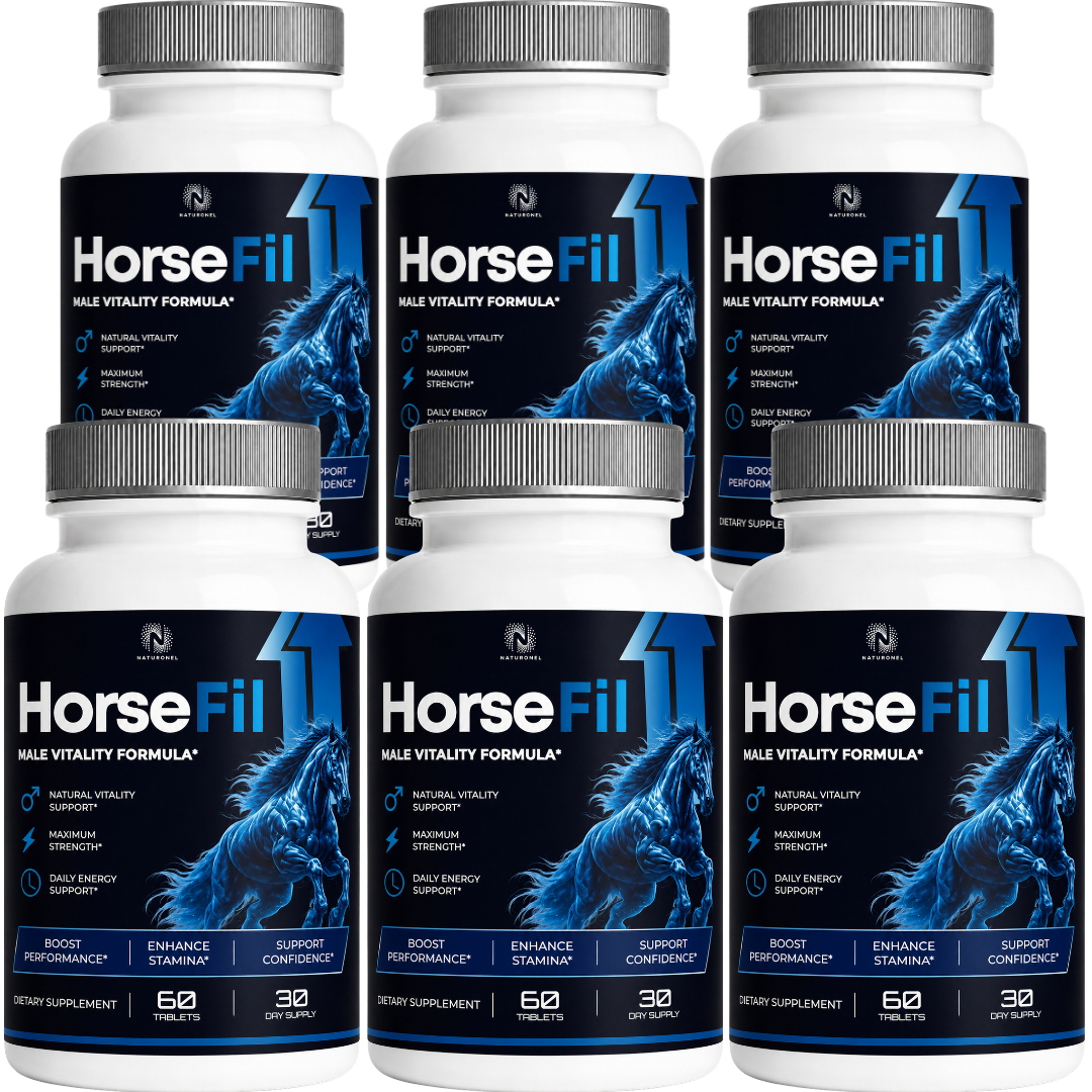 HorseFil Male Vitality Formula – Daily Men's Wellness Supplement with Longjack, Maca, L-Arginine, Tribulus, Ginseng & Zinc, Performance & Stamina Support