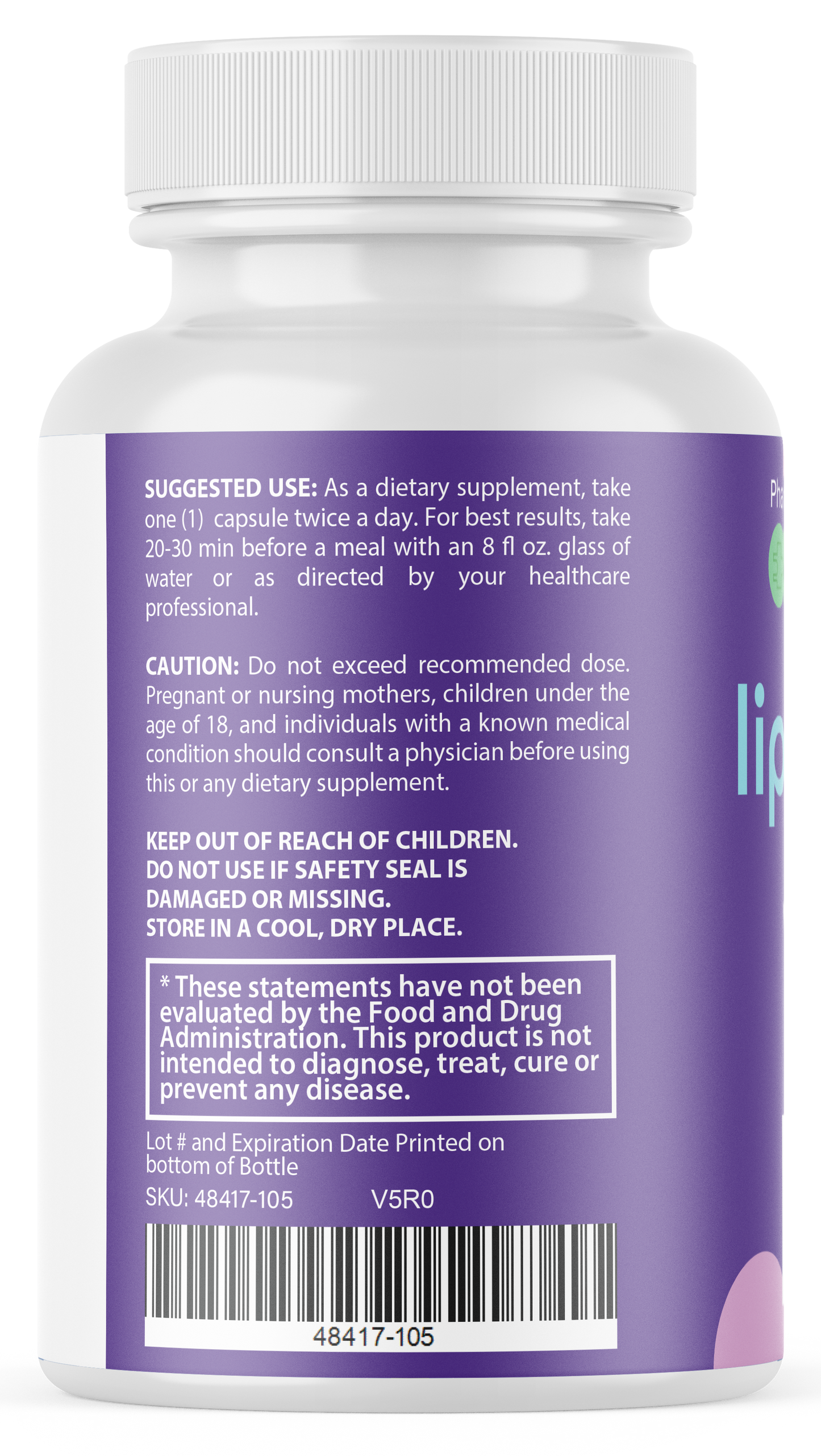 Lipobound  Weight Management Supplement, Metabolism Support 60 Capsules