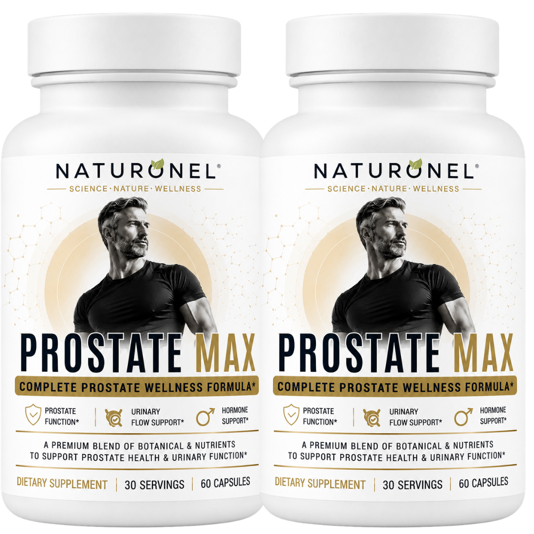 Prostate Max for Men - Advanced Prostate Support with Saw Palmetto 200mg, Pygeum, Plant Sterols, Mushroom Blend, Zinc & Selenium - Supports Urinary Flow, Bladder Health & Prostate Wellness - 2 Bottle