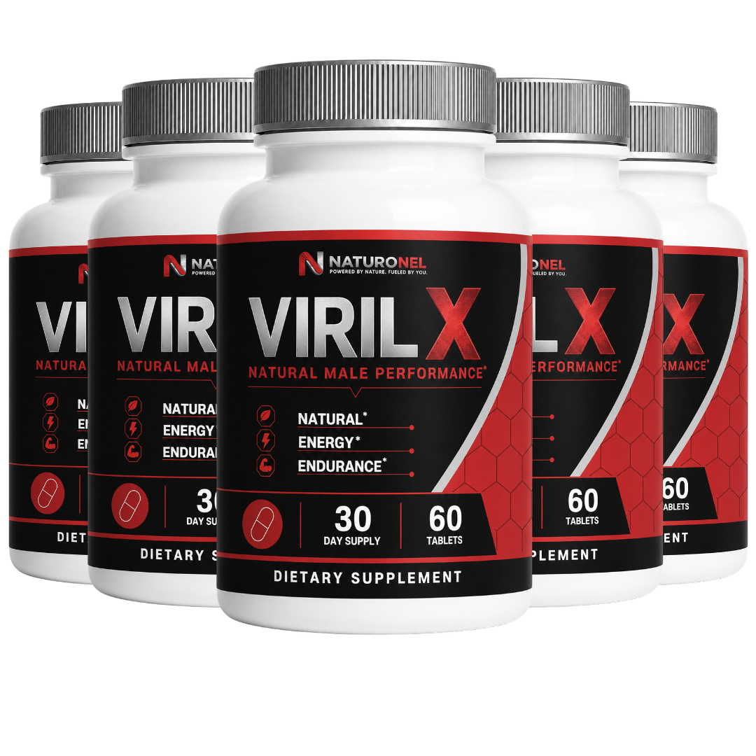 Viril X (5 Pack) Natural Male Performance Supplement – Advanced Men's Wellness Formula with Longjack, Maca, L-Arginine, Ginseng & Zinc