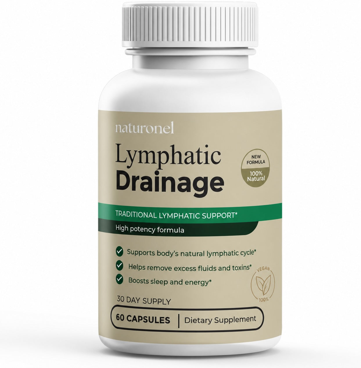 Lymph Cleanse & Drainage Supplement – Daily Lymphatic Support Formula - Sculptique