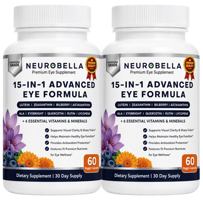 Neurobella 15-in-1 Advanced Eye Supplement - 2 Bottle