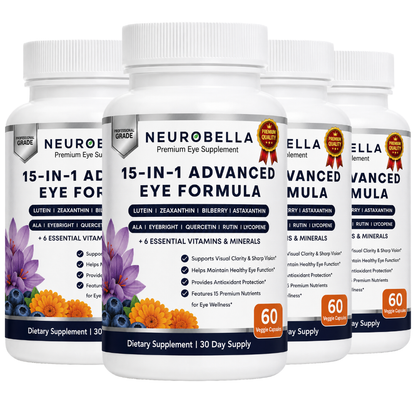 Neurobella 15-in-1 Advanced Eye Supplement - 4 Bottle