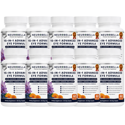 Neurobella 15-in-1 Advanced Eye Supplement - 10 Bottle