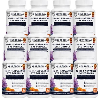 Neurobella 15-in-1 Advanced Eye Supplement - 12 Bottle
