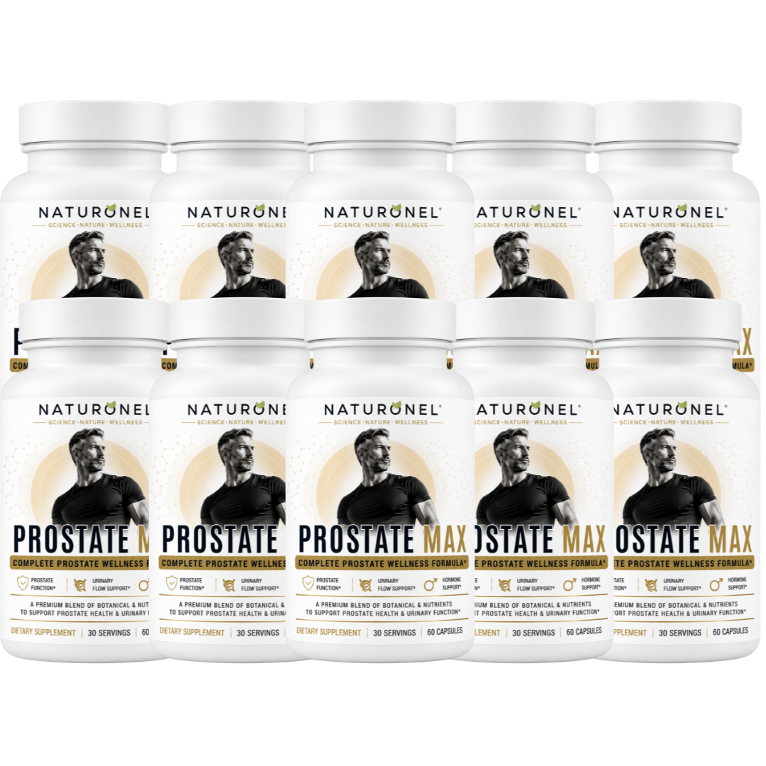 Prostate Max for Men - Advanced Prostate Support with Saw Palmetto 200mg, Pygeum, Plant Sterols, Mushroom Blend, Zinc & Selenium - Supports Urinary Flow, Bladder Health & Prostate Wellness - 10 Bottle